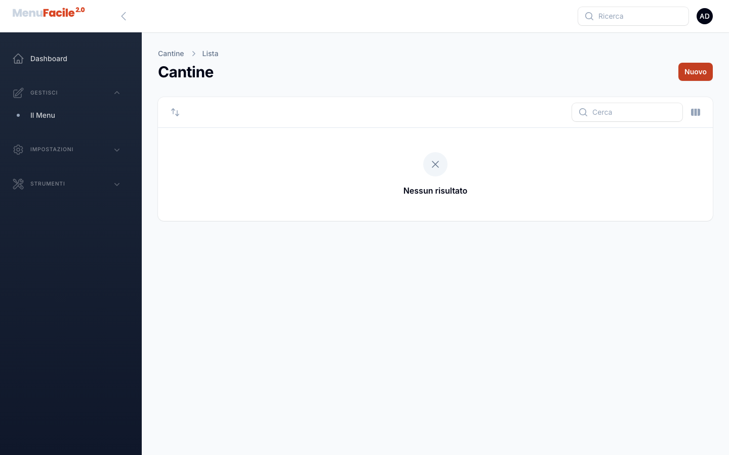 Lista delle cantine